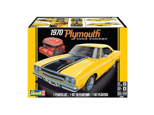 Revell 1970 Plymouth Road Runner Plastic Car Model Building Kit 1:24 Scale