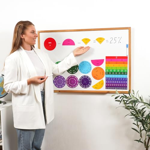 Simply Magic 178 PCS Magnetic Fraction Tiles - Fraction Magnets