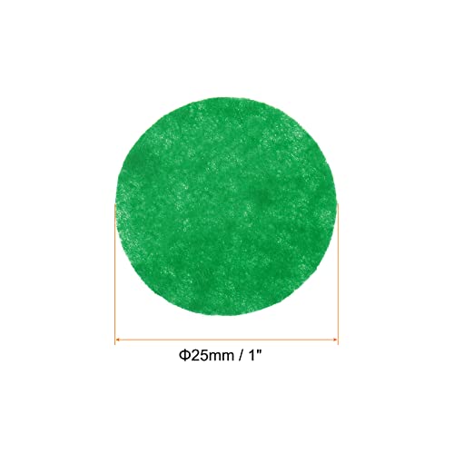 HARFINGTON 300pcs Round Felt Circles, 25mm 1" Pre Cut Felt Craft Pads Non-Woven Mini Felt Fabric Circles for DIY Sewing Handcraft Cut Projects Craft Finishing, Green - color: Green, size: 25mm