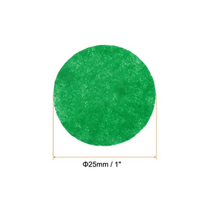 HARFINGTON 300pcs Round Felt Circles, 25mm 1" Pre Cut Felt Craft Pads Non-Woven Mini Felt Fabric Circles for DIY Sewing Handcraft Cut Projects Craft Finishing, Green - color: Green, size: 25mm