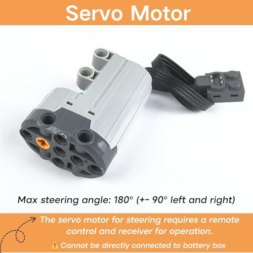13‑in‑1 Building Blocks Motor Kit, Powerful Motor Set with Advanced Remote Control Functionality, Wide Compatibility with Most Stud-Based Construction Bricks