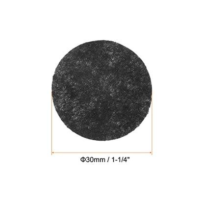 HARFINGTON 100pcs Round Felt Circles, 30mm 1-1/4" Pre Cut Felt Craft Pads Non-Woven Mini Felt Fabric Circles for DIY Sewing Handcraft Cut Projects Craft Finishing, Black - color: Black, size: 30mm