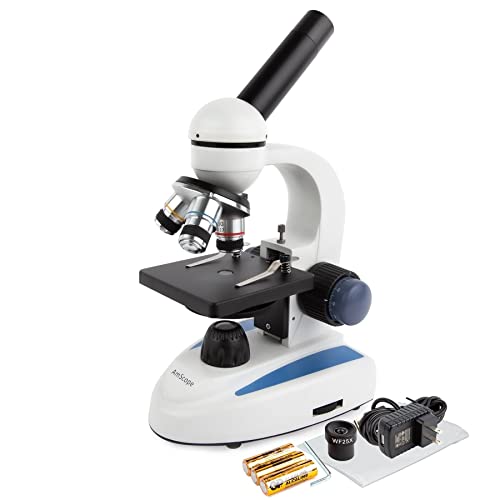 AmScope Digital Cordless Compound Monocular Microscope, 1.3MP Camera - style: M158C-E1