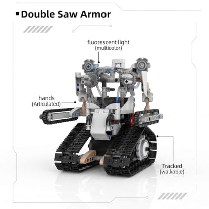5-in-1 STEM Robot Building Kit. Hands-on Educational Robotic & Engineering Construction Toy, RC and Programmable App Control, Gifts for Kid Boys Girls Ages 5 6 7 8 9 10 11 12 13