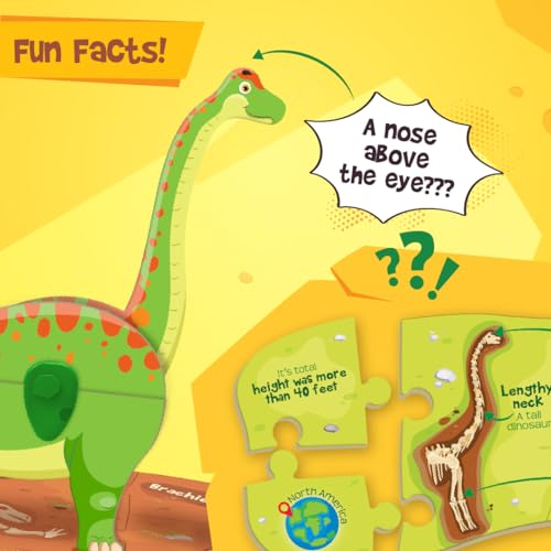 Imagimake Mapology Glow-in-the-Dark Dinosaur Egg 3D Puzzle for Kids Ages 5+
