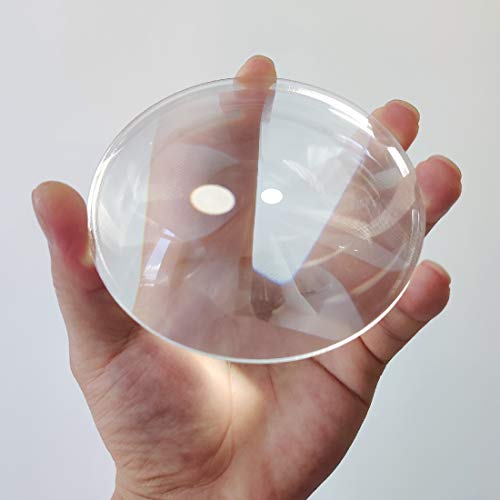 Six Seasons Φ100mm(3.94") Fresnel Lens, 140mm(5.51") Focal Length PMMA, Shatterproof Magnifier for LED Lighting & Optical Education - size: Focal Length 140mm