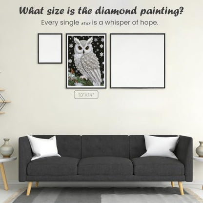 5D Diamond Art Pearl Painting Kits for Adults, DIY Owl Diamond Art Kits - color: OWL 003