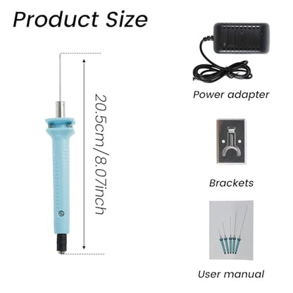 Electric Foam Cutter 18W 5CM Electric Hot Cutter Pen Sturdy Styrofoam Cutting Pen Heat Cutter Tool Foam Cutter Pen with Stand Hot Cutting Tool for Foam Cutting Arts Handcraft (18W 5CM)