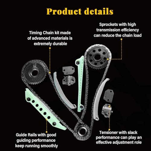 OCPTY 4.6L 8Cyl V8 SOHC Timing Chain Kit 5W7Z6268AA