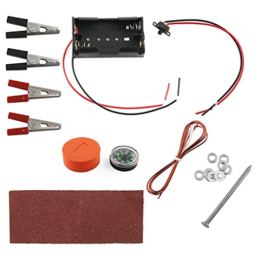 E-outstanding 1 Set Physics Experiment Homemade Electromagnet Experiment DIY kit for Physical and Science Project - size: Small