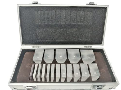Optical Prism Bar Set 16 Piece Set & 1 Red Filter Lens Ophthalmic Eye Prism Set/w Aluminium Case