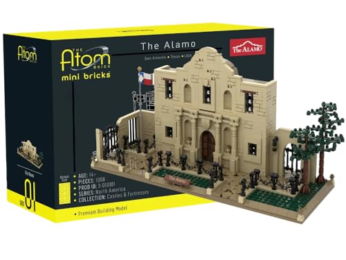 Atom Brick The Alamo Building Set, 1:100 Scale, 1066 Pieces, Ages 14+