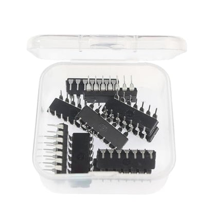 50Pcs 5 Values 74LSxx Series Logic IC Assortment Kit - IC Socket - 74LS00 74LS02 74LS04 74LS08 74LS32 IC Chip - color: 74LS-Series-Logic-IC-Kit-50pcs