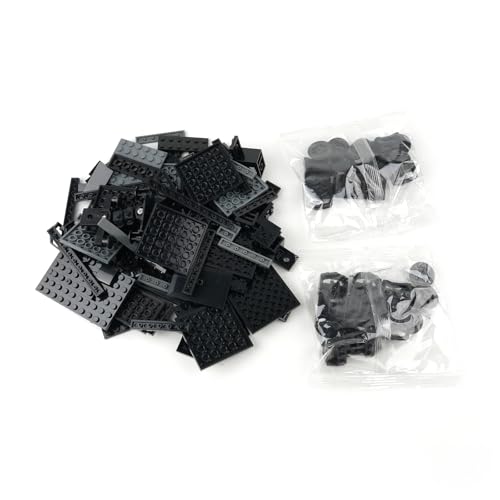 MOC City Creative Building Set – Train Base Wheels, Low-Loader Truck & Railway Tracks DIY Kit (Compatible with Technical Parts 92339, 92088, 4025) (1PCS Low-Loader Truck) - style: 1PCS Low-Loader Truck