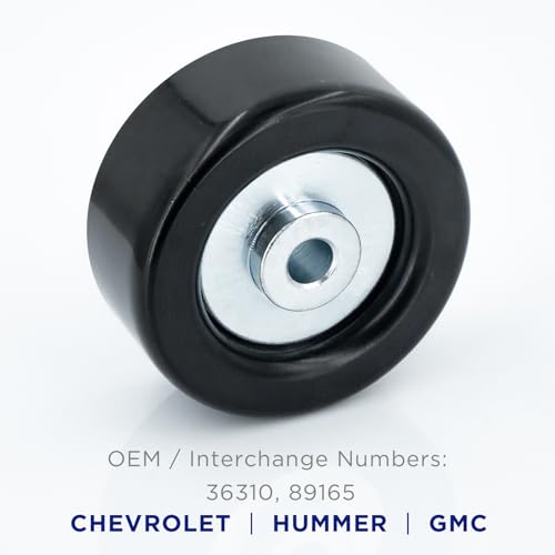 Belt Idler Pulley, 36310 Belt Tensioner Pulley for Select Chevrolet, Hummer, GMC as Express, Kodiak, Silverado, Savana, Savana, H1, etc. Automotive Replacement Idler Pulley Kit by KeeRoarin - size: 36310 - GM