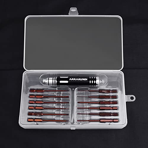 Hex Screwdrivers Set 12 in 1 RC Tool Sets Hobby Tools Kit - color: Brown