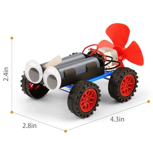 STEM Science Kits for Kids, 5 Set Wind Powered Car for Boy Toys Bulk Gifts