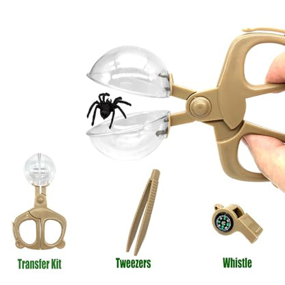 Bug Catcher Kit for Kids, 6 Pcs Kids Bug Catching Kits, Outdoor Nature Explorer Kit, Science Educational Kits with Tweezers, Magnifying Glass, Binoculars for Boys Girls