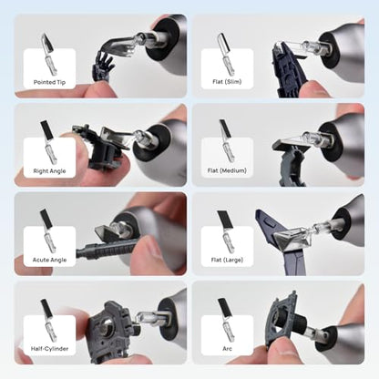 HOZO NeoSander Reciprocating Detail Sander, Mini Electric Pen Sander with 13000 SPM Linear Motion, Adjustable Stroke for Precision Sanding, Ideal for 3D Printing, Model Making, Crafts & DIY Projects - style: NeoSander