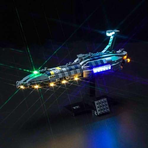 Upgraded Led Light Kit for Lego Invisible Hand Building Set, Compatible with Lego 75377 (Model Not Included)