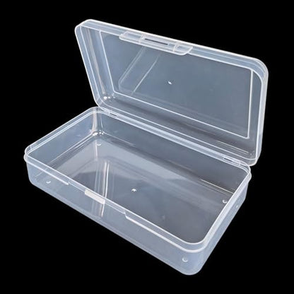4 Pack Rectangular Clear Plastic Storage Containers, 8x4.7x2.3 inch - size: 8 x 4.7 x 2.3 inch