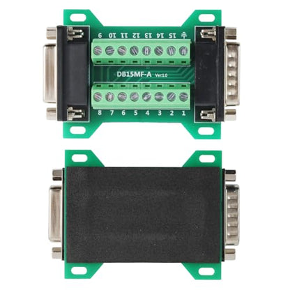 DB15 Male Female Connector in One Breakout Board Serial Adapter (2 Pcs) - style: DB15