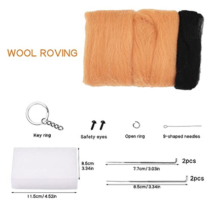 QMNNMA Needle Felting Kit for Beginners, German Shepherd Needle Felting Set - size: German Shepherd