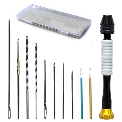 Candle Making Tools for Punching Holes and Inserting Wicks, Candle Making Kit for Adult Beginners Including Wick Needle with Hook and Large Eye, Perfect to Silicone Molds with No Holes for Wicks - color: White, style: 11 PCS