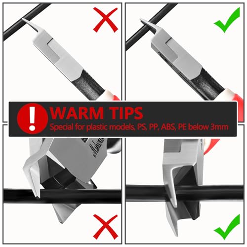 Model Nippers 4.8" Ultra Thin Single Blade Gundam Nippers, Sprue Cutter Hobby Nippers, Model Kit Nippers for Plastic Gunpla Model Building Professional Nipper Case & Mineral White Oil - style: Ultra-thin (Cloth Pack)