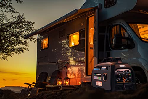 Pulsar Products GD400BN, 4000W Portable super-quiet Dual Fuel & Parallel Capability, RV-Ready, CARB Compliant - style: 4000 Watts + Dual Fuel + Lightweight + RV Ready