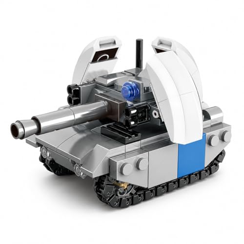 Micro Building Blocks Armored Phantom Tank Model Kit (4 Styles), Mini Cute Tank Set with Rotating Turret & Simulated Tracks,Develop Hands-on Skills (Phantom Tank) - color: Phantom Tank