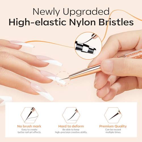 modelones Cat Eye Magnet, 5 in 1 Multifunction Nail Magnets for Cat Eye Gel Nail Polish, Magnetic Sticks Nail Design Glassy Moon French Flower Heart Cats Eye Effect Manicure DIY