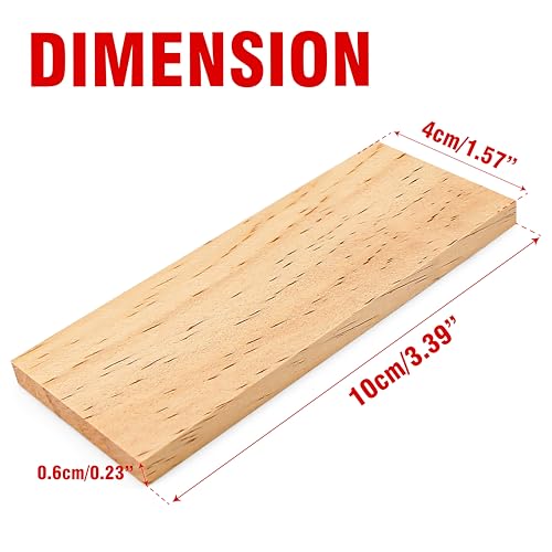 10 Pieces 3.5x1.6x0.2 Inch Unfinished Wood Rectangle Board for Paintings, 0.2 Inch Thick Natural Pine Wooden Blocks Panels Plank, for DIY Art Crafts, Architectural Models, Dollhouse Accessories