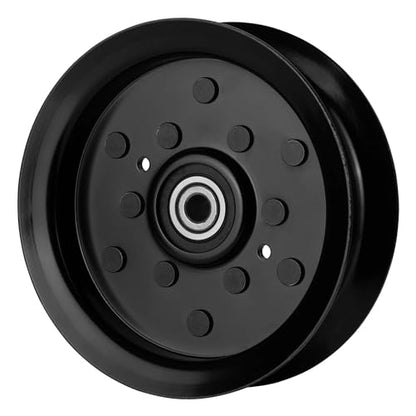 UP2WIN Flat Idler Pulley Bearing Compatible with Craftsman Husq A riens Sears Pou LAN Riding Lawn Mower Tractor with 42" 46" 48" 54” Deck, Replace 197379, 196106, 2 Pack - size: 197379_2pc