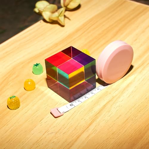 CMY Color Cube, 40mm Acrylic Prism, Educational Toys for Kids - size: 1pc 4cm