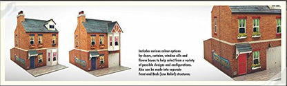 The CityBuilder Row House Cardboard Model Making Kit - O Scale Model Railroad Building