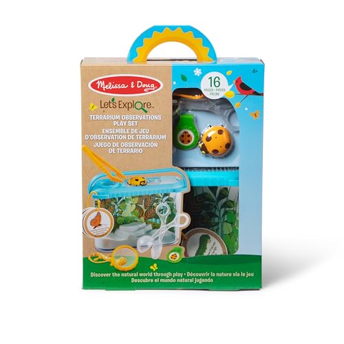 Melissa & Doug Let’s Explore Terrarium Observations Play Set (16 Pieces)