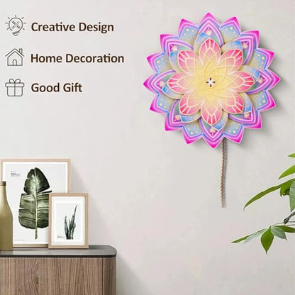 3D Wooden Puzzles Mandala Wall Art for Adults - color: Mandala