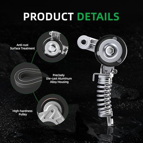 Belt Tensioner and Serpentine Belt Kit for Chevy Cruze 1.4L 2012-2015 - size: for Cruze/Cruze Limited 2012-2016