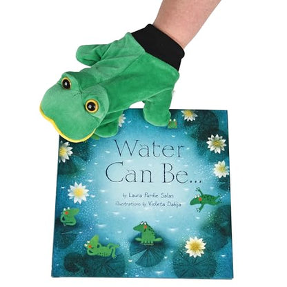 Water Can Be… Hardcover Book & Frog Garden Friends Glove Puppet – Interactive STEM Learning Set for Early Science Exploration
