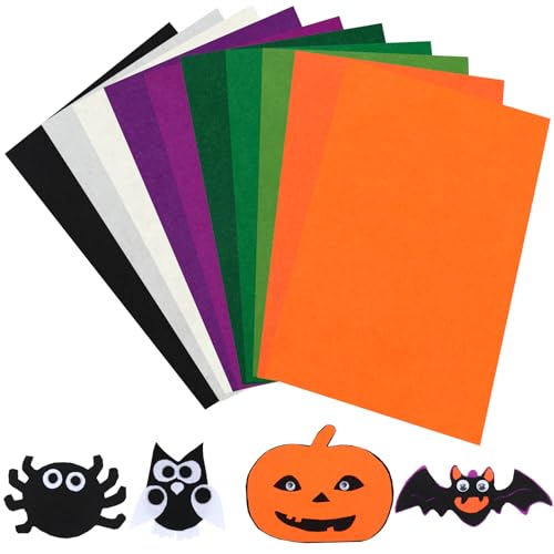 20 Pcs Halloween Felt Fabric Sheets for DIY Craft Sewing Decor