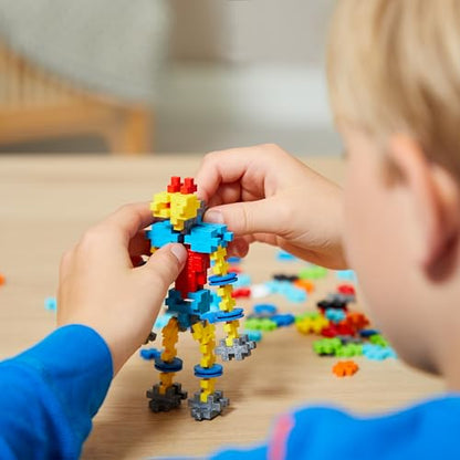 PLUS PLUS Learn to Build Robots, 250 Pieces - 3D Building Blocks Set