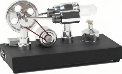 Sunnytech Hot Air Stirling Engine Motor Electricity Generator Educational Colorful LED SC (SC011) - style: SC011
