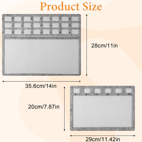 LXUEJIE Beading Mats, 2 Pack Large Rectangle Felt Beading Mat