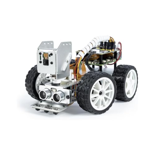 SunFounder Picar-X AI Robot Smart Car Kit for Raspberry Pi 5/4/3B+/Zero 2w, Openclaw LLMs ChatGPT/Gemini/Grok, Voice&Video Recognition, Python, Scratch, Camera (RPI NOT Included) - color: Picarx