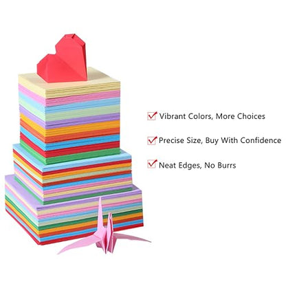 Origami Paper 100 Sheets 6 x 6 Inch Double Sided Color Paper - color: Blue