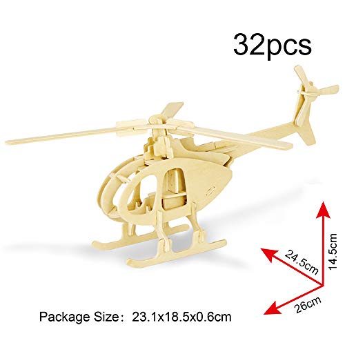 Georgie Porgy 3D Wooden Puzzles, DIY Models Kits for Kids, Dinosaur Animal Airplane Car Woodcraft Construction Toy DIY Projects (Airplanes Off-Road Vehicle Cars Yacht) - color: Airplanes Off-road Vehicle Cars Yacht