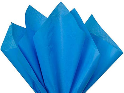 Brilliant Blue Tissue Paper Squares, Bulk 24 Sheets, Premium Gift Wrap and Art Supplies for Birthdays, Holidays, or Presents by Feronia packaging, Large 20 Inch x 30 Inch - color: BrilliantBlue