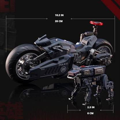 Pipigirl Moshow Assembly Free Mech Action Figure, Chang'an Guard Motorcycles Robot Dogs, 10.2 inch Length Collectible Mecha Kits - color: Jimo3