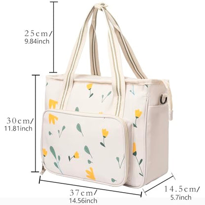 Peirich Embroidery Kits, Embroidery Storage Organizer Bag with Embroidery Floss Embroidery Hoop Aida Cloth, Cross Stitch Kits for Beginner, Adults